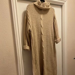 Knit sweater dress